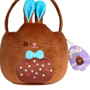 Squishmallows Brown and Blue Bunny Plush